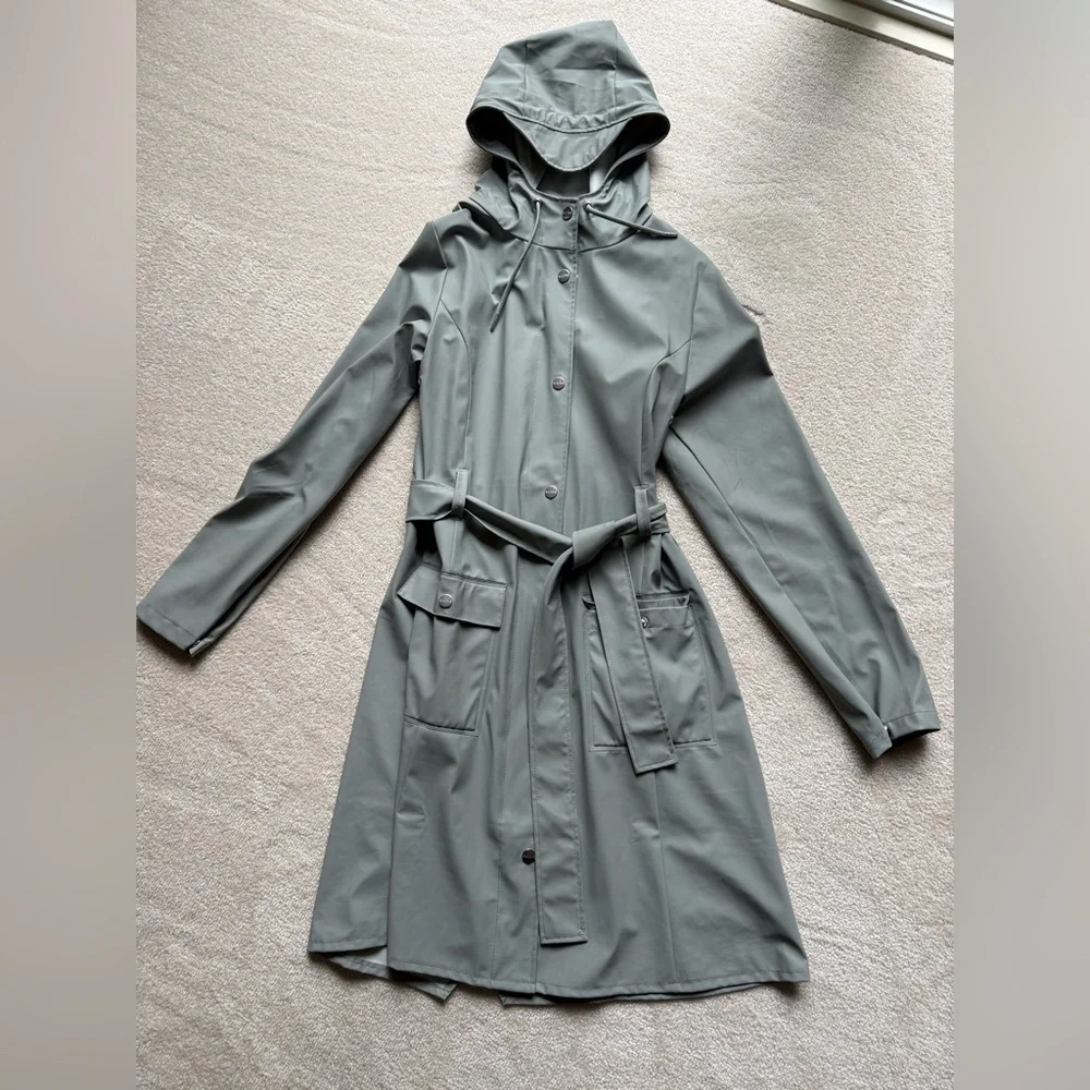 Rains Curve W Jacket Size XXS/XS - Picture 3 of 5
